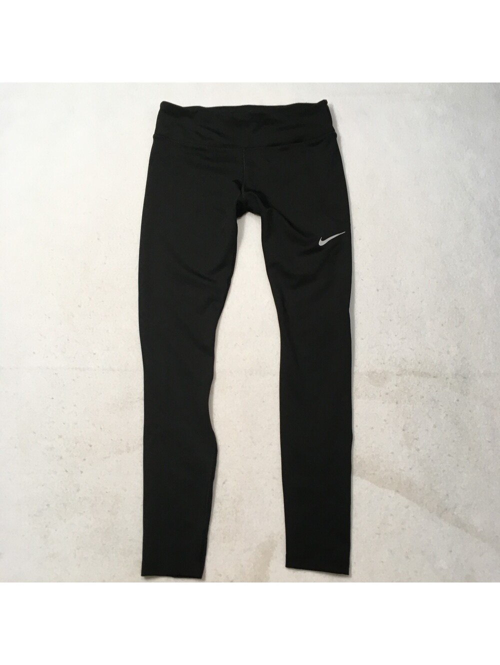 Women's medium Nike Black Dri-Fit Leggings leg swoosh